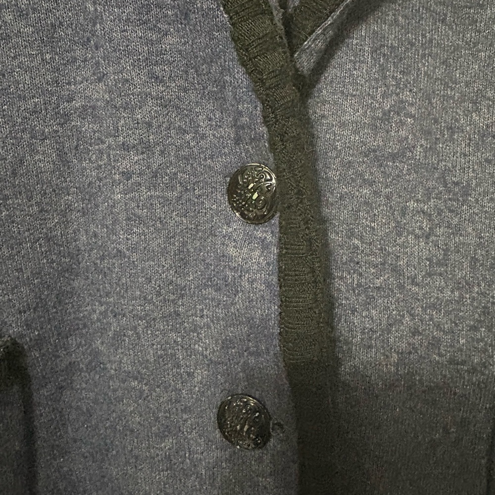Zara Blue Blazer with Black Accents - Picture 2 of 6